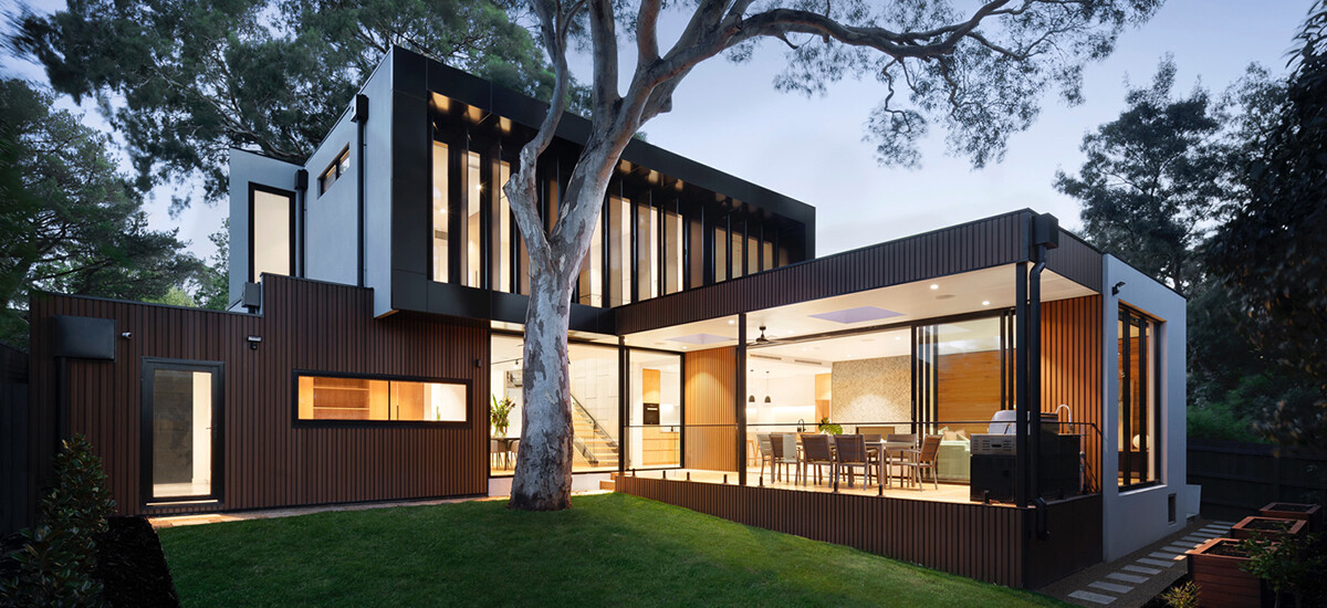 Example of contemporary architecture very popular in Australia.